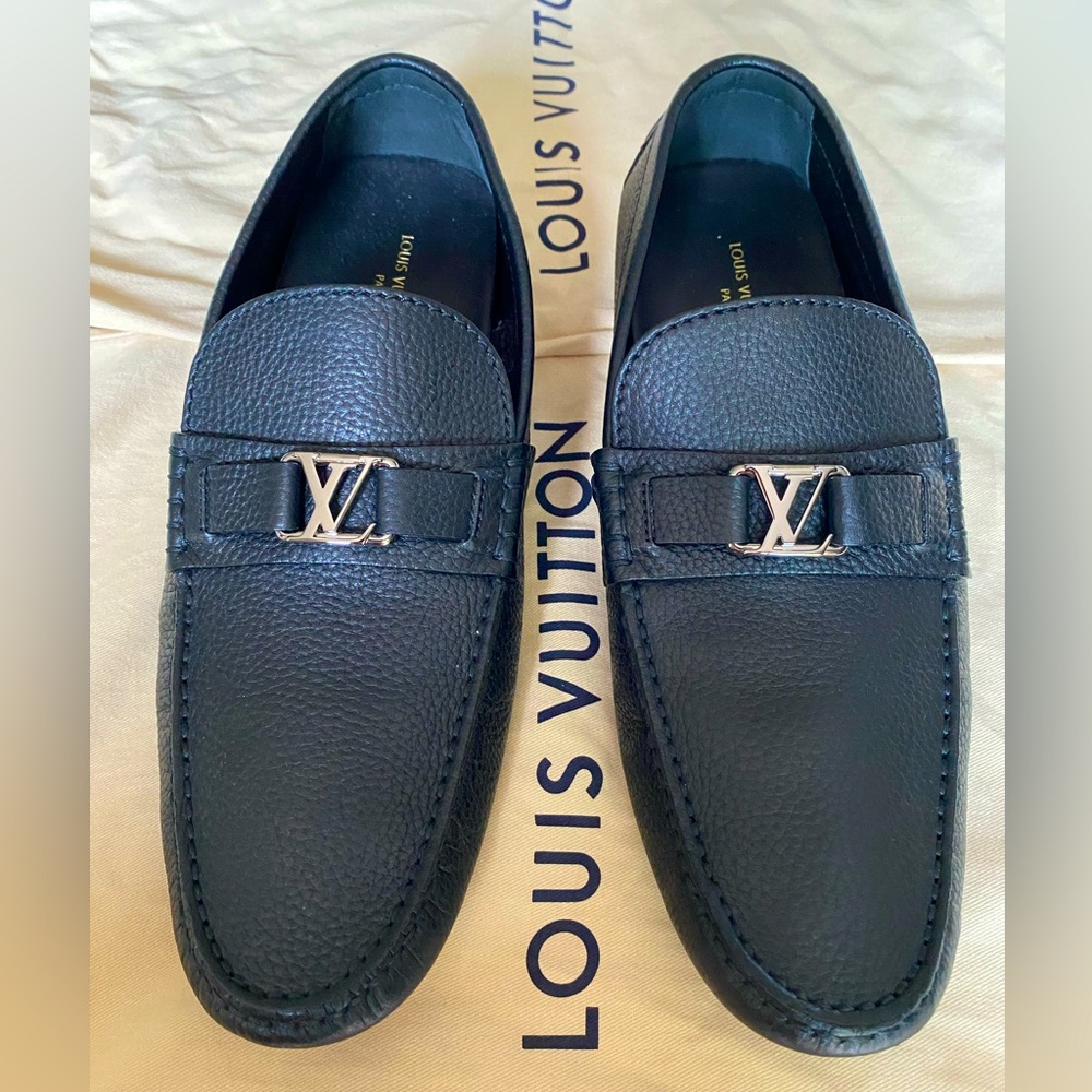 NWOT Louis Vuitton LV Hockenheim Black Men’s Moccasin/Loafer US9 EU42 UK8